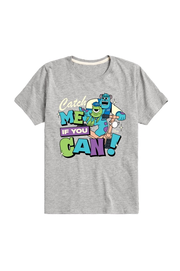 Monsters Inc - Mike Sully Catch Me If You Can - Toddler And Youth Short Sleeve Graphic T-Shirt