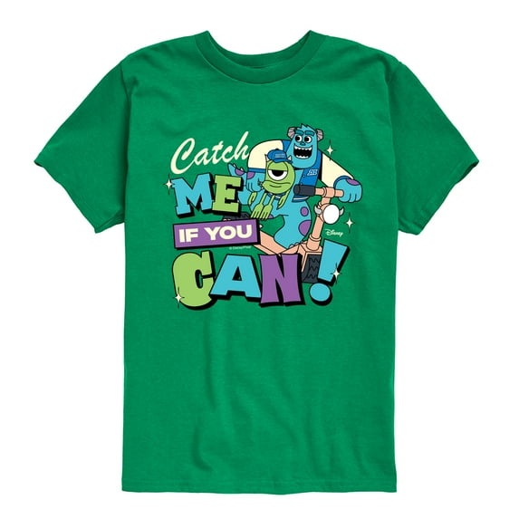 Monsters Inc - Mike Sully Catch Me If You Can - Toddler And Youth Short Sleeve Graphic T-Shirt