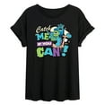 thumbnail image 1 of Monsters Inc - Mike Sully Catch Me If You Can - Women's Oversized Graphic T-Shirt, 1 of 4