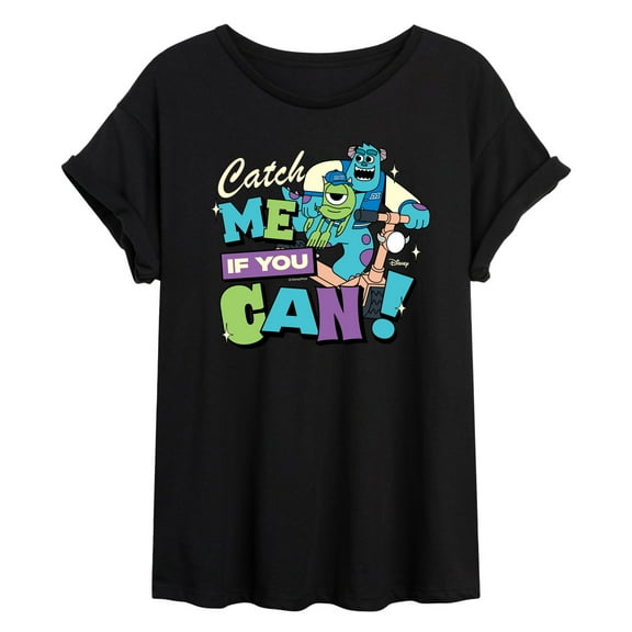 Monsters Inc - Mike Sully Catch Me If You Can - Women's Oversized Graphic T-Shirt