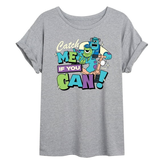 Monsters Inc - Mike Sully Catch Me If You Can - Women's Oversized Graphic T-Shirt