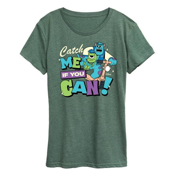 Monsters Inc - Mike Sully Catch Me If You Can - Women's Short Sleeve Graphic T-Shirt
