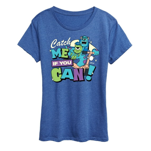 Monsters Inc - Mike Sully Catch Me If You Can - Women's Short Sleeve Graphic T-Shirt