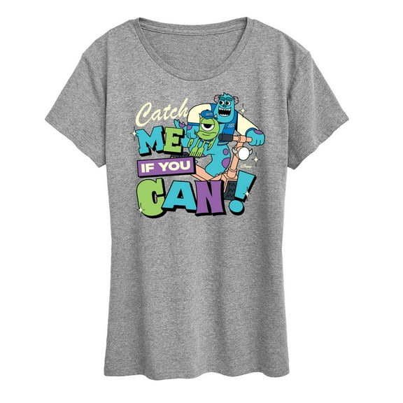 Monsters Inc - Mike Sully Catch Me If You Can - Women's Short Sleeve Graphic T-Shirt