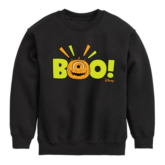 Monsters Inc - Mike Wazowski Jack O' Latern - Toddler And Youth Crewneck Fleece Sweatshirt
