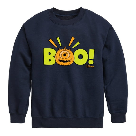 Monsters Inc - Mike Wazowski Jack O' Latern - Toddler And Youth Crewneck Fleece Sweatshirt