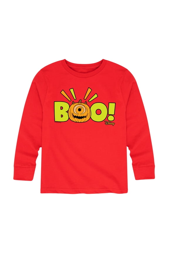 Monsters Inc - Mike Wazowski Jack O' Latern - Toddler And Youth Long Sleeve Graphic T-Shirt