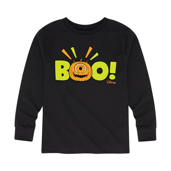 Monsters Inc - Mike Wazowski Jack O' Latern - Toddler And Youth Long Sleeve Graphic T-Shirt