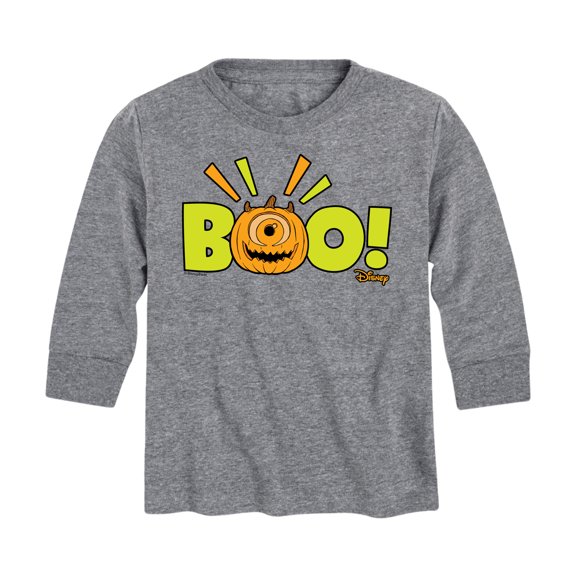 Monsters Inc - Mike Wazowski Jack O' Latern - Toddler And Youth Long Sleeve Graphic T-Shirt