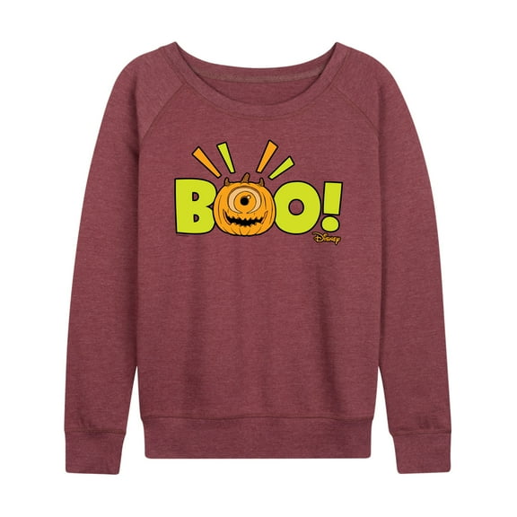 Monsters Inc - Mike Wazowski Jack O' Latern - Women's Lightweight French Terry Long Sleeve Shirt