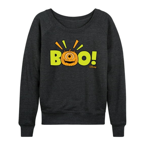 Monsters Inc - Mike Wazowski Jack O' Latern - Women's Lightweight French Terry Long Sleeve Shirt