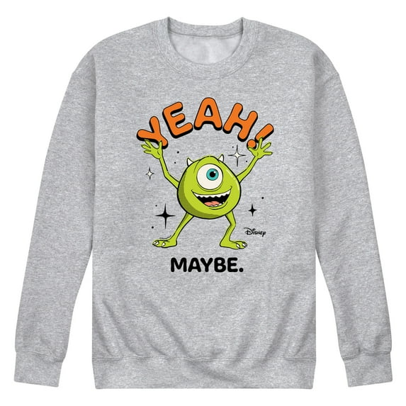 Monsters Inc. - Mike Yeah Maybe - Men's Crew Neck Fleece Pullover