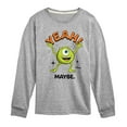 thumbnail image 1 of Monsters Inc. - Mike Yeah Maybe - Toddler & Youth Long Sleeve Graphic T-Shirt, 1 of 5