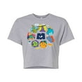 thumbnail image 1 of Monsters Inc. - Monster Character Circle - Juniors Cropped Cotton Blend T-Shirt, 1 of 5