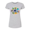 thumbnail image 1 of Monsters Inc. - Monster Character Circle - Juniors Fitted Graphic T-Shirt, 1 of 5