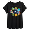 thumbnail image 1 of Monsters Inc. - Monster Character Circle - Women's Oversized T-Shirt, 1 of 5