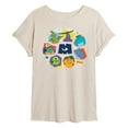 thumbnail image 1 of Monsters Inc. - Monster Character Circle - Women's Oversized T-Shirt, 1 of 5