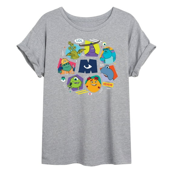 Monsters Inc. - Monster Character Circle - Women's Oversized T-Shirt