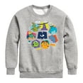 thumbnail image 1 of Monsters Inc. - Monster Character Circle - Toddler & Youth Crewneck Fleece Sweatshirt, 1 of 5