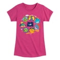 thumbnail image 1 of Monsters Inc. - Monster Character Circle - Toddler & Youth Girls Short Sleeve Graphic T-Shirt, 1 of 5