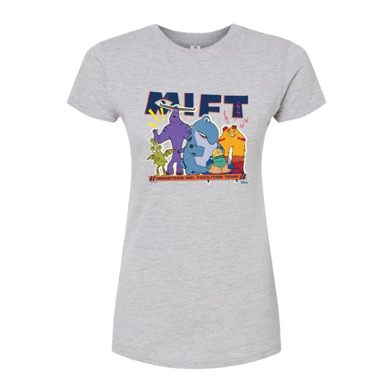 Monsters Inc. - Monster Inc Facilities Team Group - Juniors Fitted Graphic T-Shirt