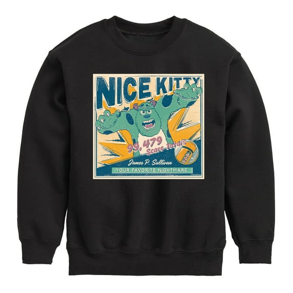 Monsters Inc. - Nice Kitty - Toddler & Youth Crewneck Fleece Sweatshirt