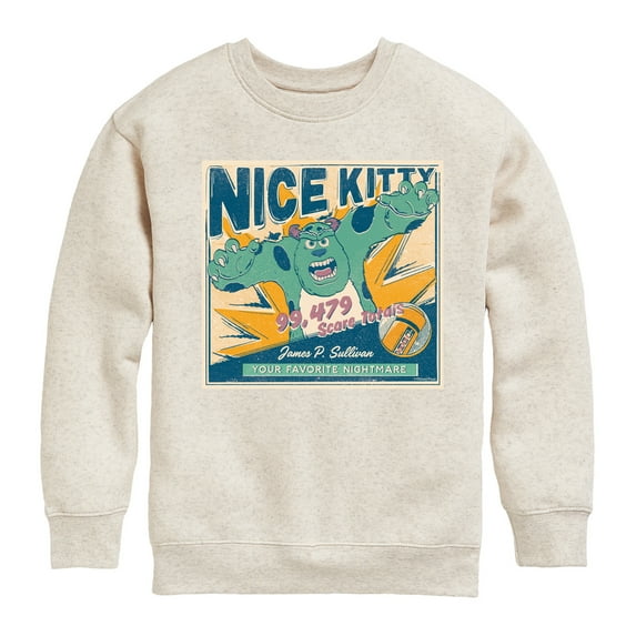 Monsters Inc. - Nice Kitty - Toddler & Youth Crewneck Fleece Sweatshirt