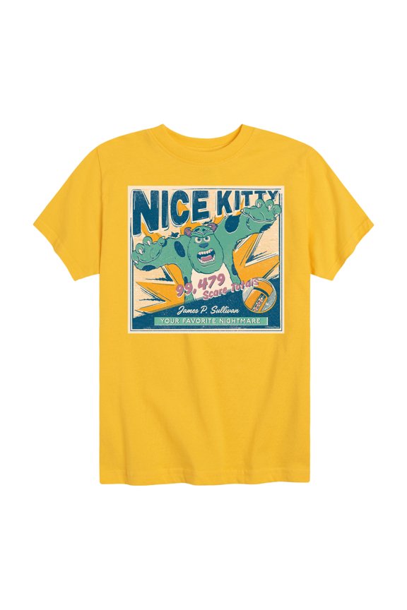 Monsters Inc. - Nice Kitty - Toddler & Youth Short Sleeve Graphic T-Shirt