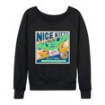 thumbnail image 1 of Monsters Inc - Nice Kitty - Women's Lightweight French Terry Long Sleeve Shirt, 1 of 5