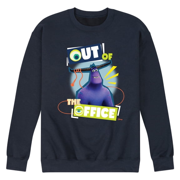 Monsters Inc.  - Out Of The Office Tylor  - Men's Crew Neck Fleece Pullover
