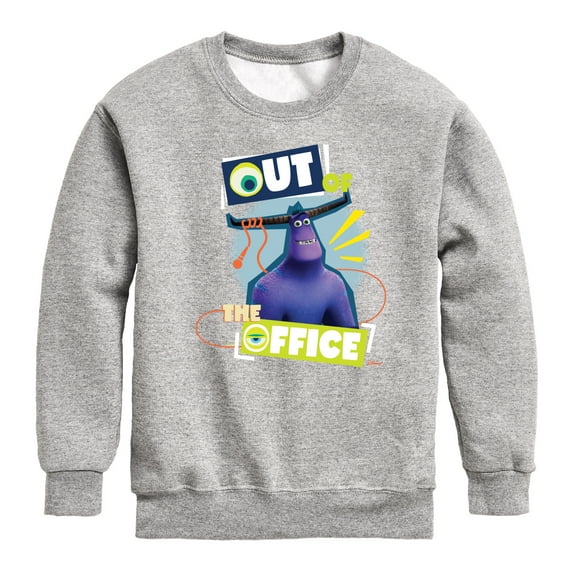 Monsters Inc. - Out Of The Office Tylor - Toddler & Youth Crewneck Fleece Sweatshirt