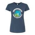 thumbnail image 1 of Monsters Inc. - Overworked Under Caffeinated - Juniors Fitted Graphic T-Shirt, 1 of 5