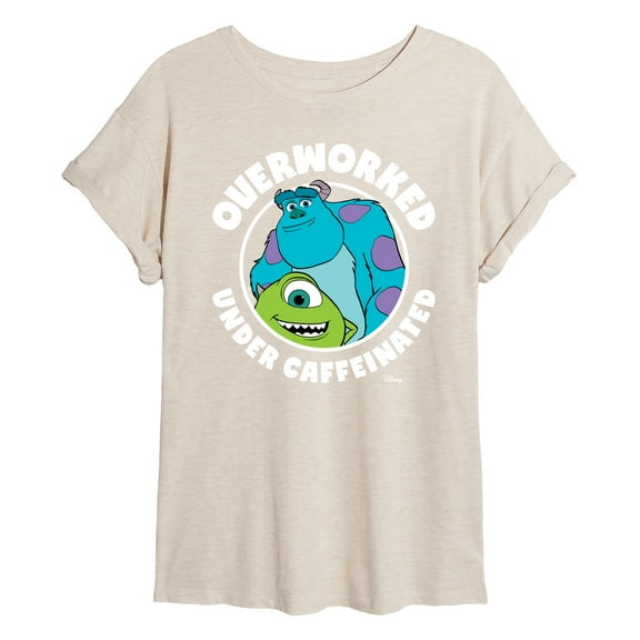 Monsters Inc. - Overworked Under Caffeinated - Women's Oversized T-Shirt