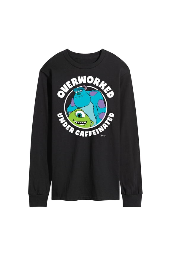 - Overworked Under Caffeinated - Men's Long Sleeve T-Shirt
