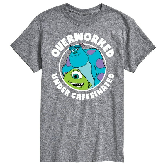 Monsters Inc. - Overworked Under Caffeinated - Men's Short Sleeve Graphic T-Shirt