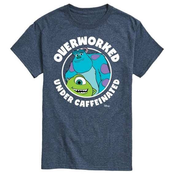 Monsters Inc. - Overworked Under Caffeinated - Men's Short Sleeve Graphic T-Shirt