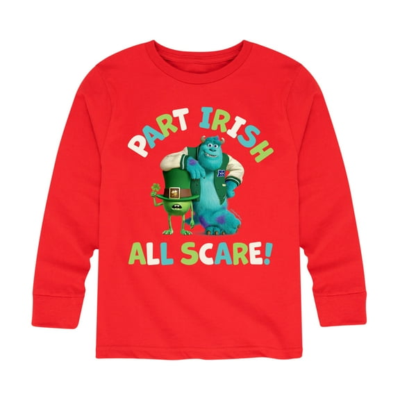Monsters Inc - Part Irish All Scare - Toddler And Youth Long Sleeve Graphic T-Shirt