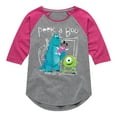 thumbnail image 1 of Monsters Inc. - Peek A Boo - Toddler & Youth Girls Raglan Graphic T-Shirt, 1 of 4
