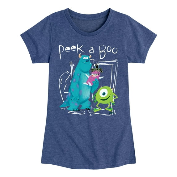 Monsters Inc. - Peek A Boo - Toddler & Youth Girls Short Sleeve Graphic T-Shirt