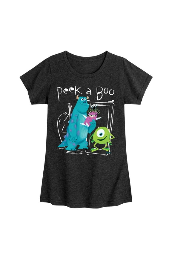 Monsters Inc. - Peek A Boo - Toddler & Youth Girls Short Sleeve Graphic T-Shirt