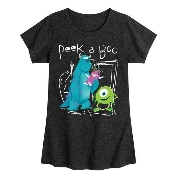 Monsters Inc. - Peek A Boo - Toddler & Youth Girls Short Sleeve Graphic T-Shirt