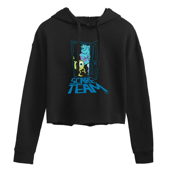 Monsters Inc. - Scare Team - Juniors Cropped Pullover Hoodie