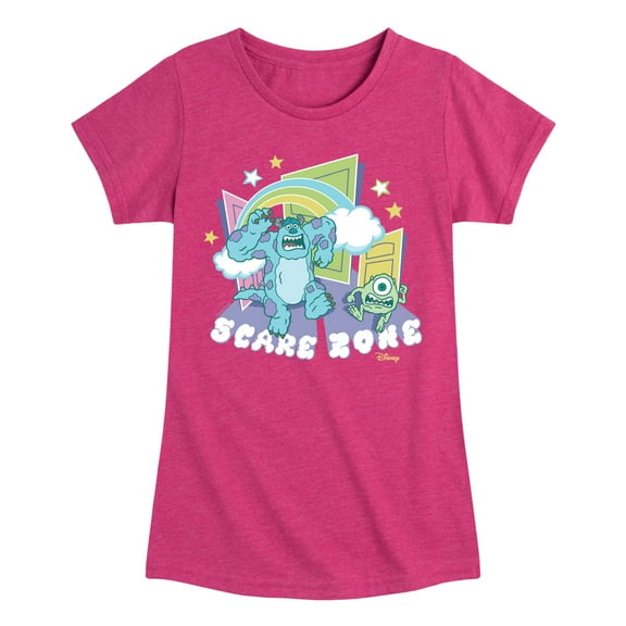 Monsters Inc. - Scare Zone In The Clouds - Toddler & Youth Girls Short Sleeve Graphic T-Shirt