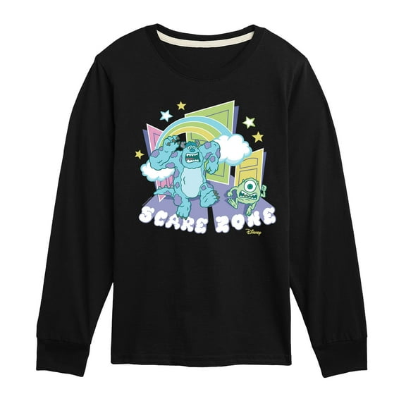 Monsters Inc. - Scare Zone In The Clouds - Toddler & Youth Long Sleeve Graphic T-Shirt