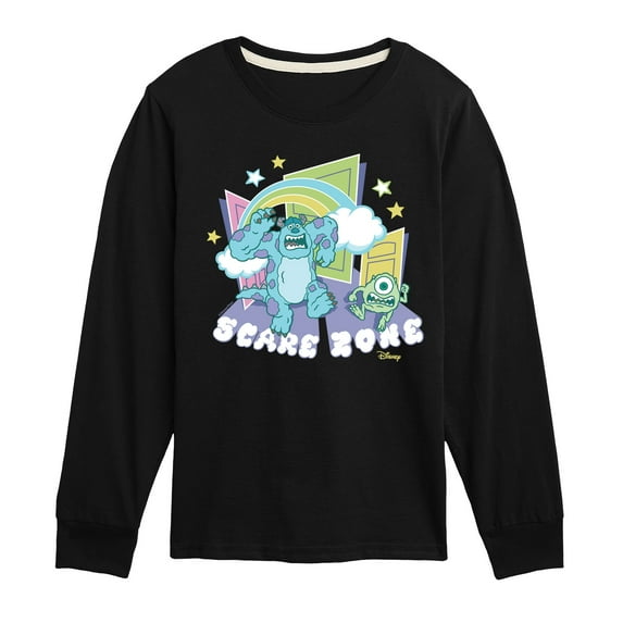 Monsters Inc. - Scare Zone In The Clouds - Toddler & Youth Long Sleeve Graphic T-Shirt