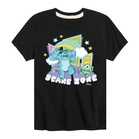 Monsters Inc. - Scare Zone In The Clouds - Toddler & Youth Short Sleeve Graphic T-Shirt