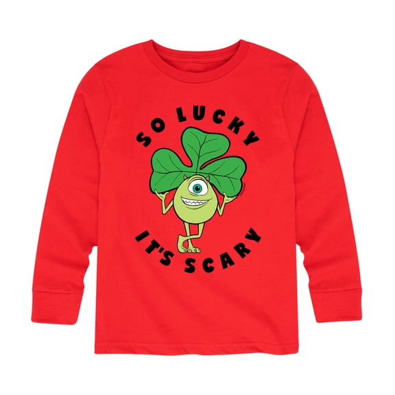 Monsters Inc - So Lucky It's Scary - Toddler And Youth Long Sleeve Graphic T-Shirt