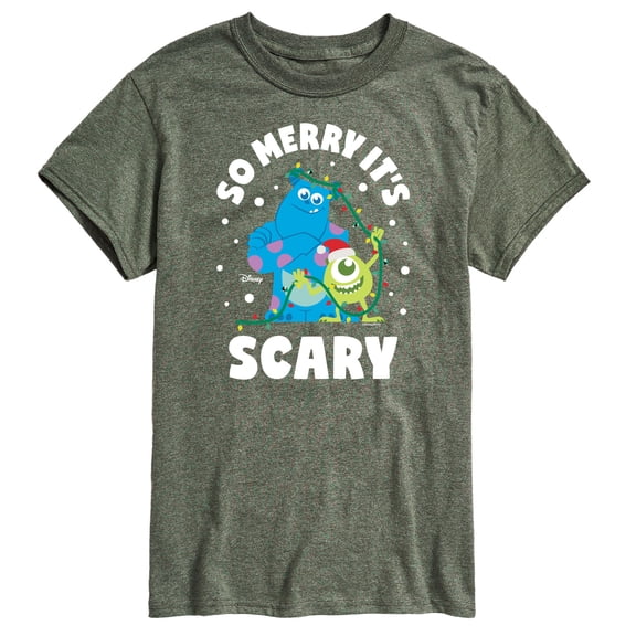 Monsters Inc - So Merry Its Scary - Men's Short Sleeve Graphic T-Shirt