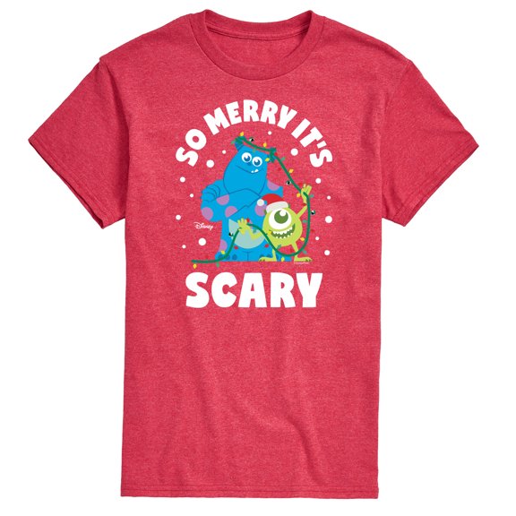 Monsters Inc - So Merry Its Scary - Men's Short Sleeve Graphic T-Shirt