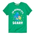 thumbnail image 1 of Monsters Inc - So Merry Its Scary - Toddler And Youth Short Sleeve Graphic T-Shirt, 1 of 5